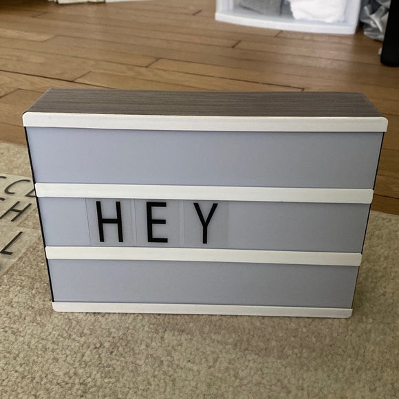 Accents Nwt Light Box With Letters Poshmark
